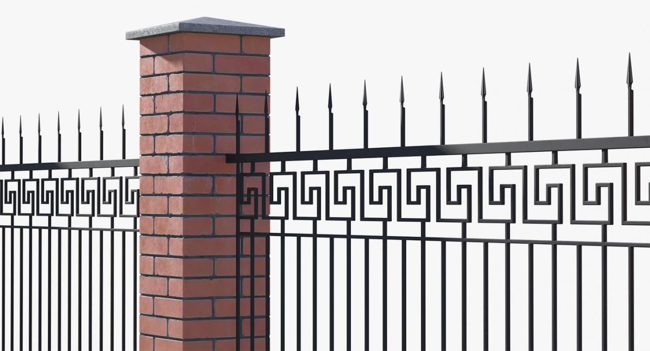 3D Brick Fence