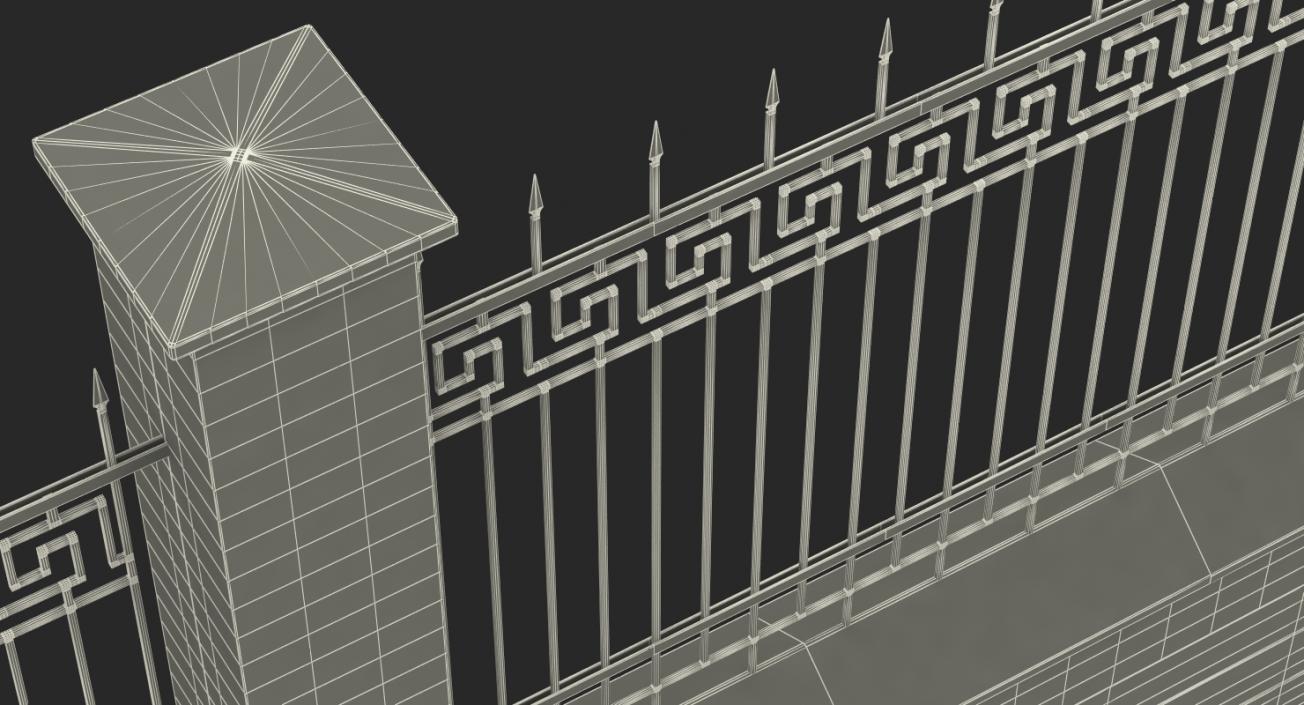 3D Brick Fence