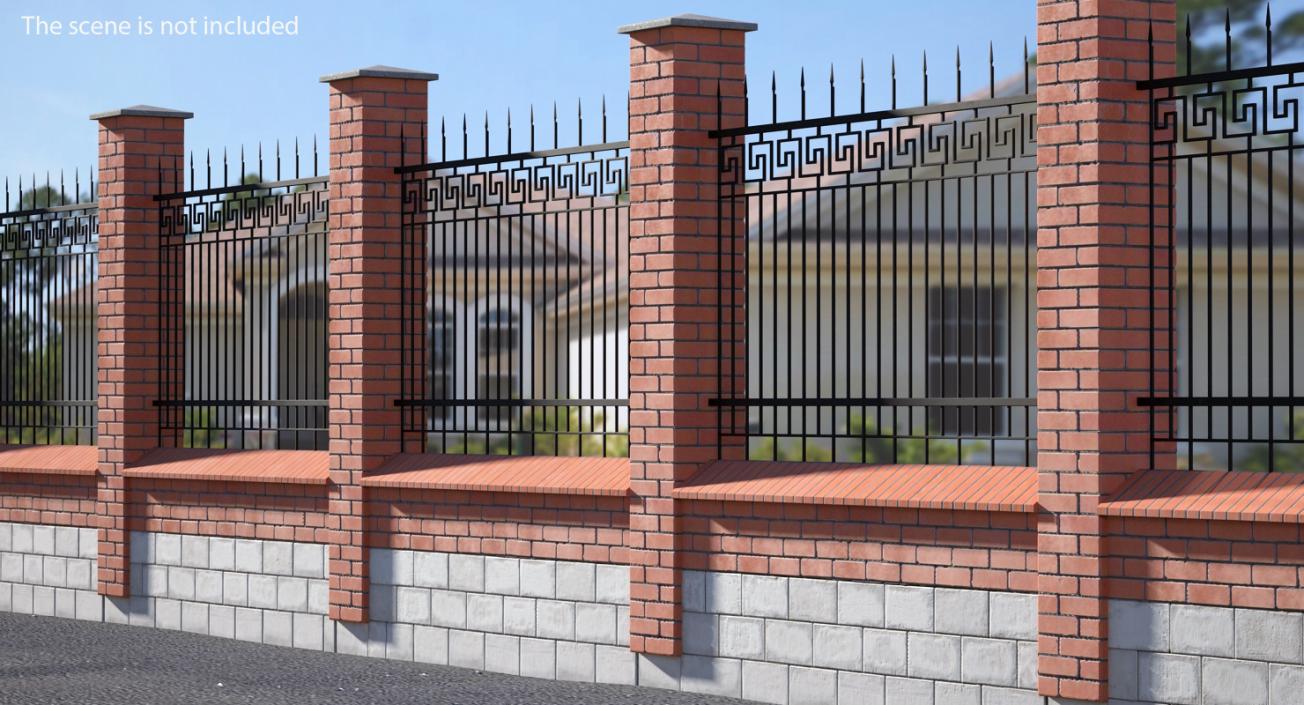 3D Brick Fence