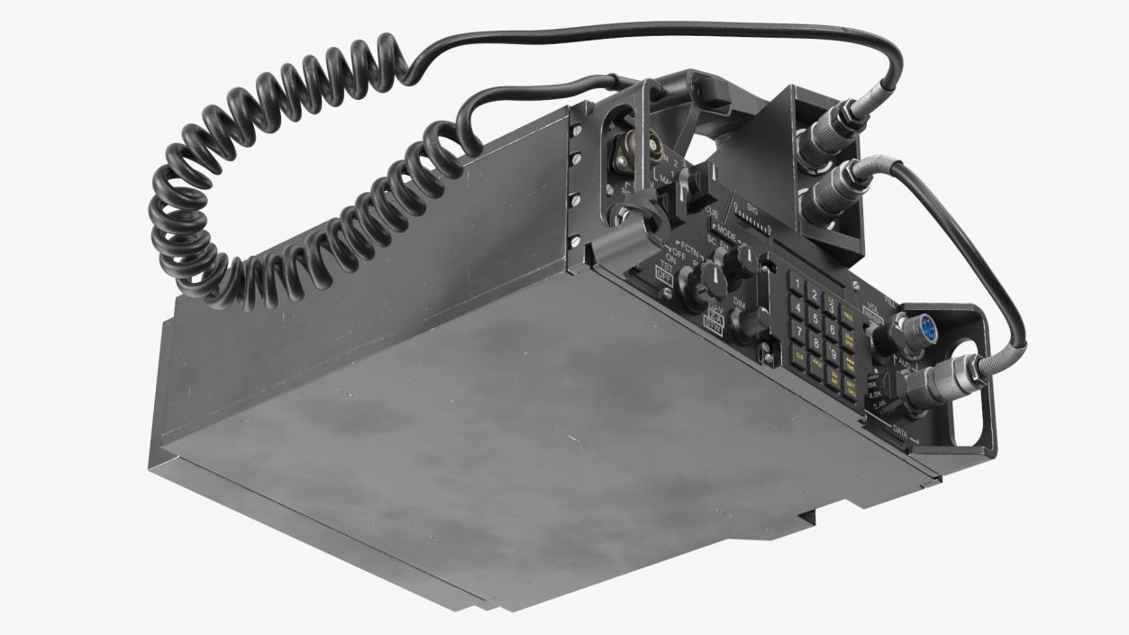 3D Black Military Radio Station model