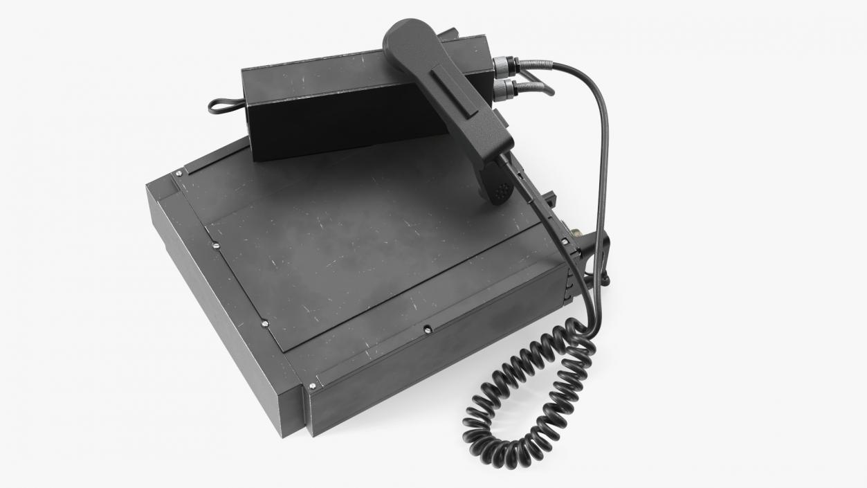 3D Black Military Radio Station model