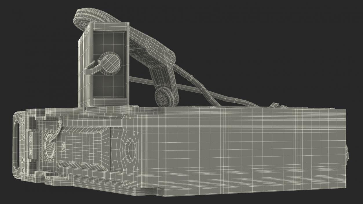 3D Black Military Radio Station model