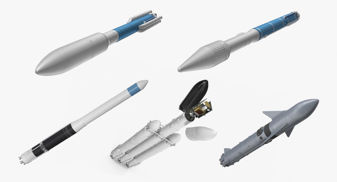 Space Launch Vehicles Collection 2 3D model