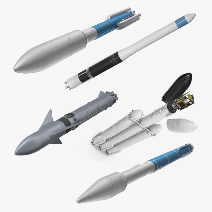 Space Launch Vehicles Collection 2 3D model