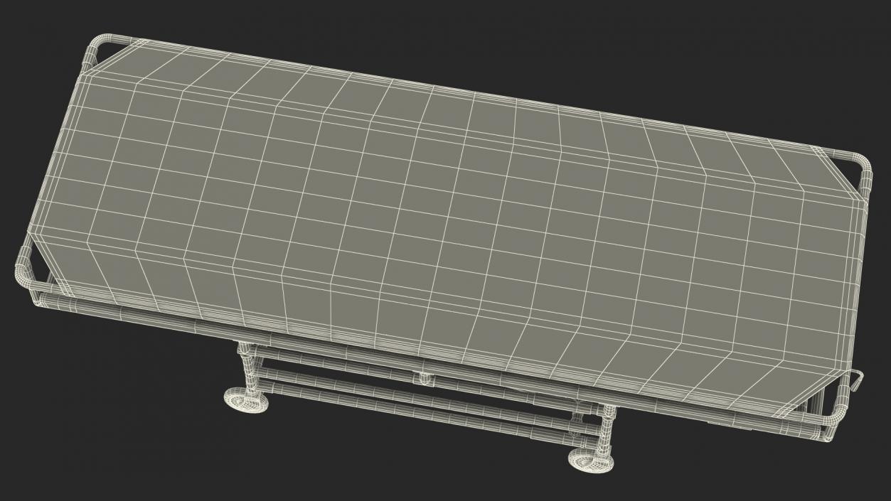 Covered Morgue Gurney CSI Jevett Rigged 3D model