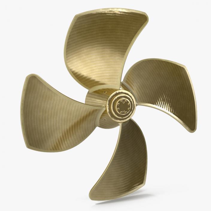 3D Rudder Propeller 2 model