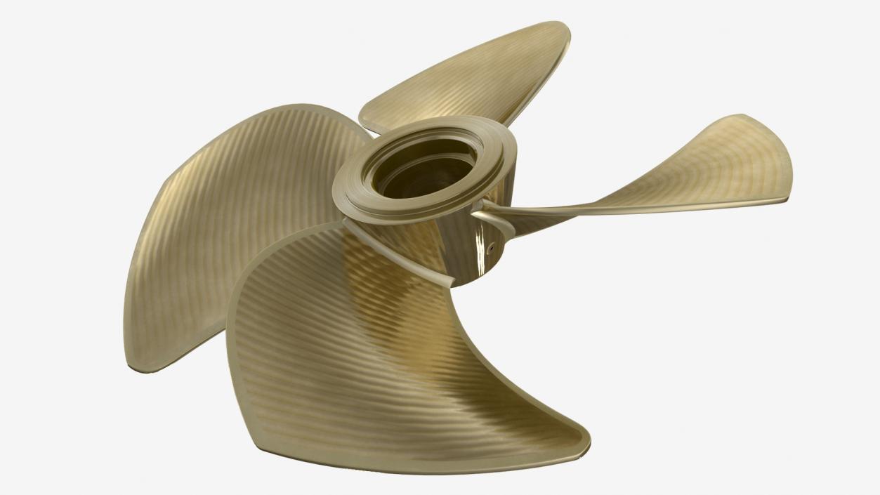 3D Rudder Propeller 2 model