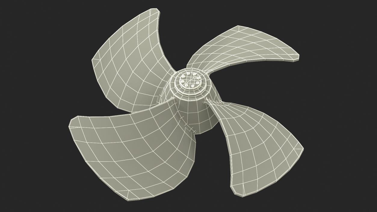 3D Rudder Propeller 2 model