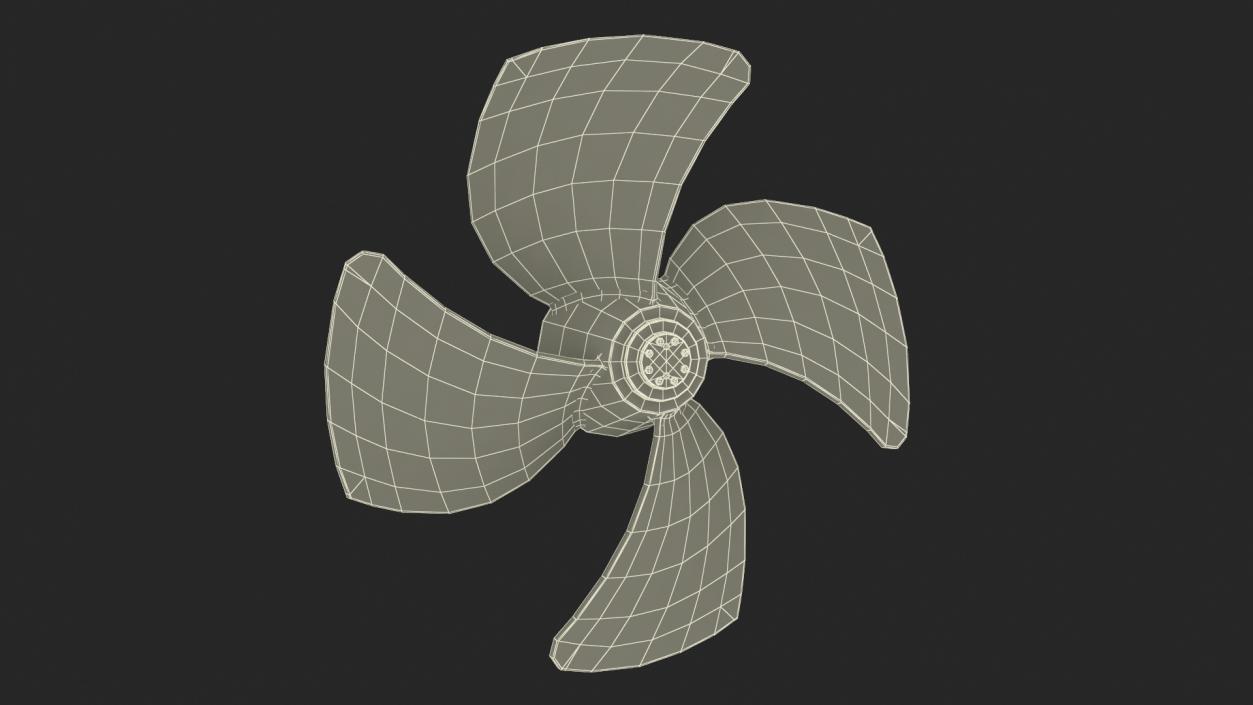 3D Rudder Propeller 2 model