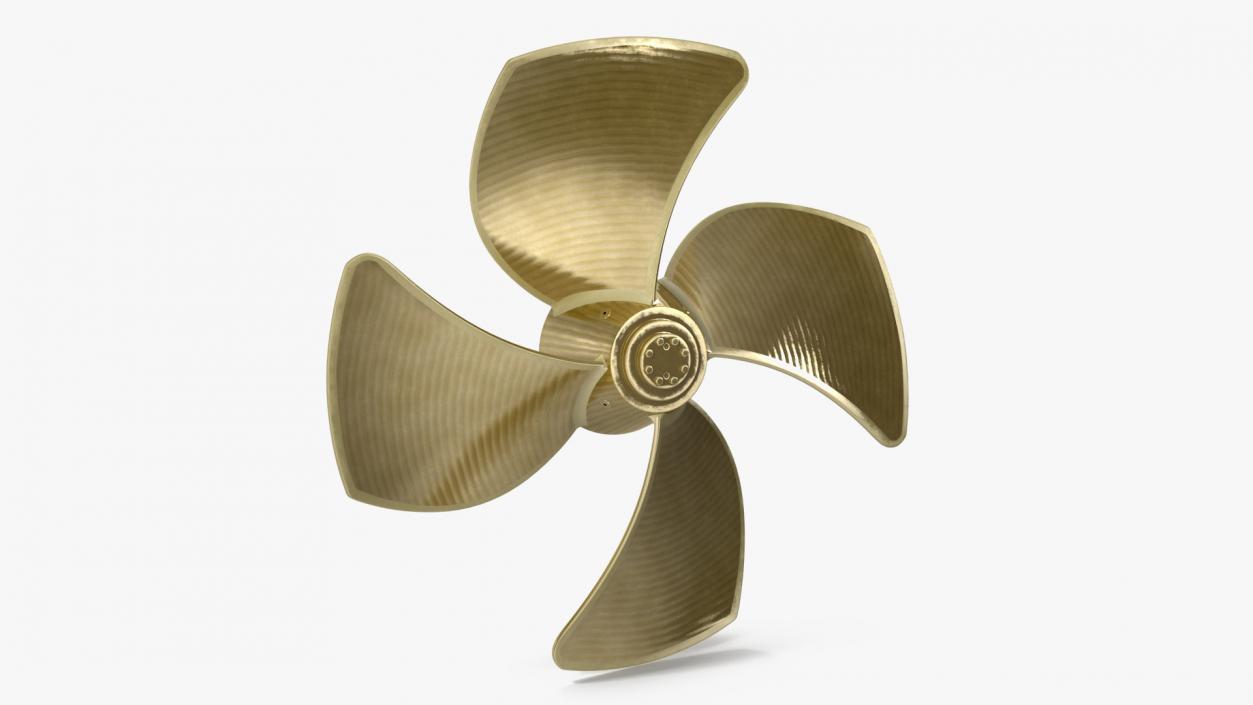 3D Rudder Propeller 2 model