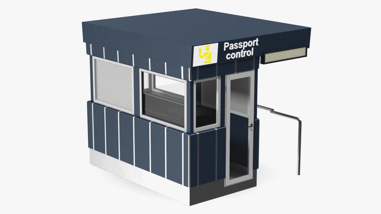 3D Passport Control Blue