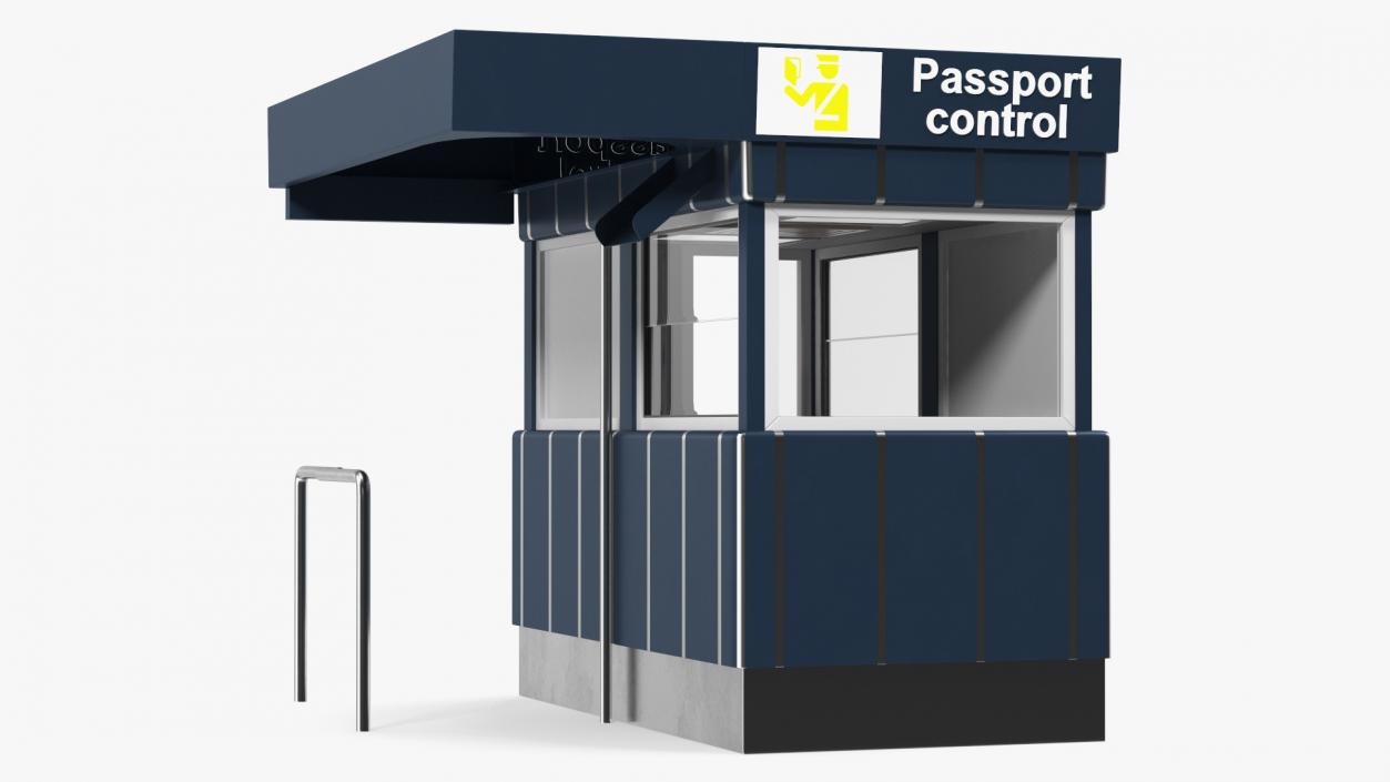 3D Passport Control Blue