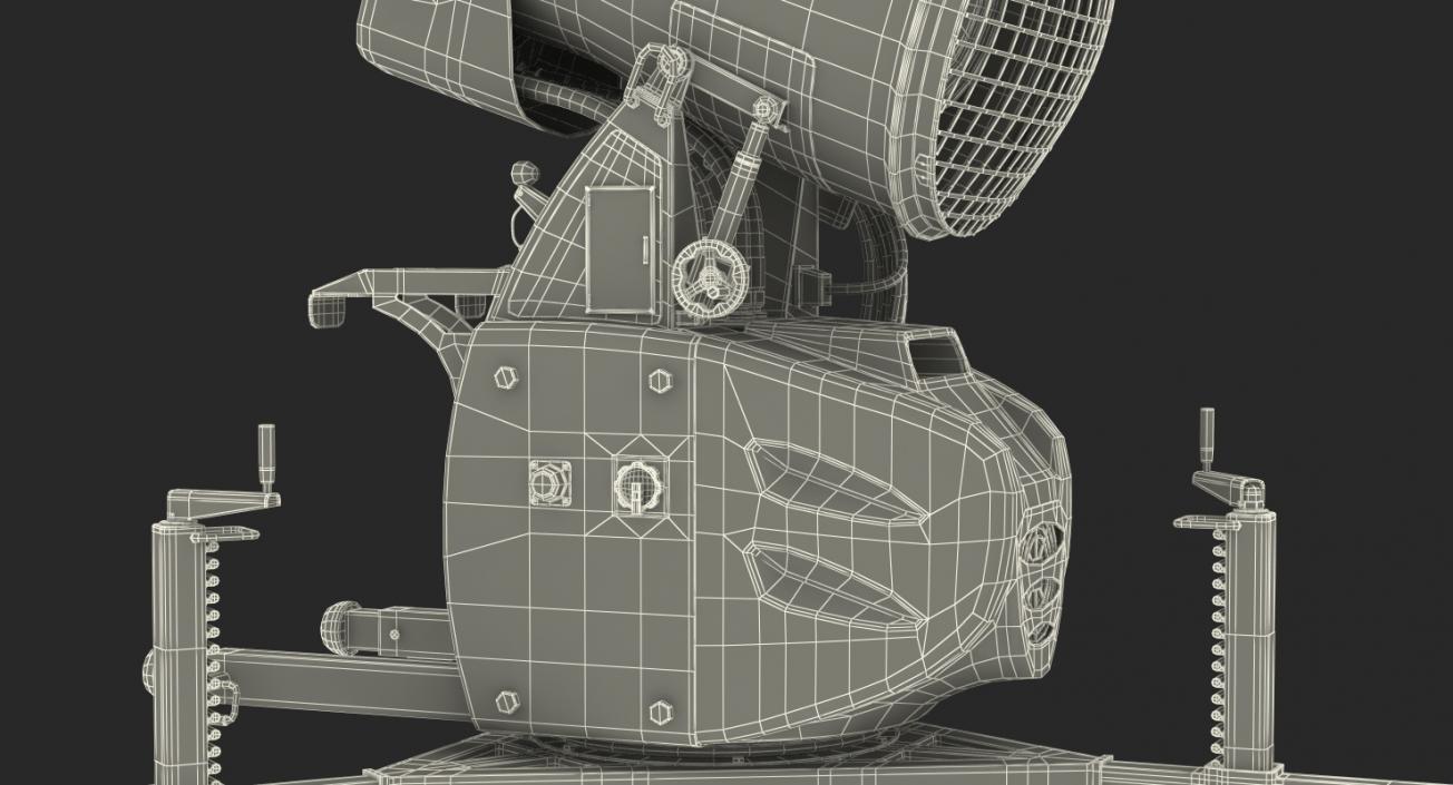 3D Snow Gun Generic Rigged model