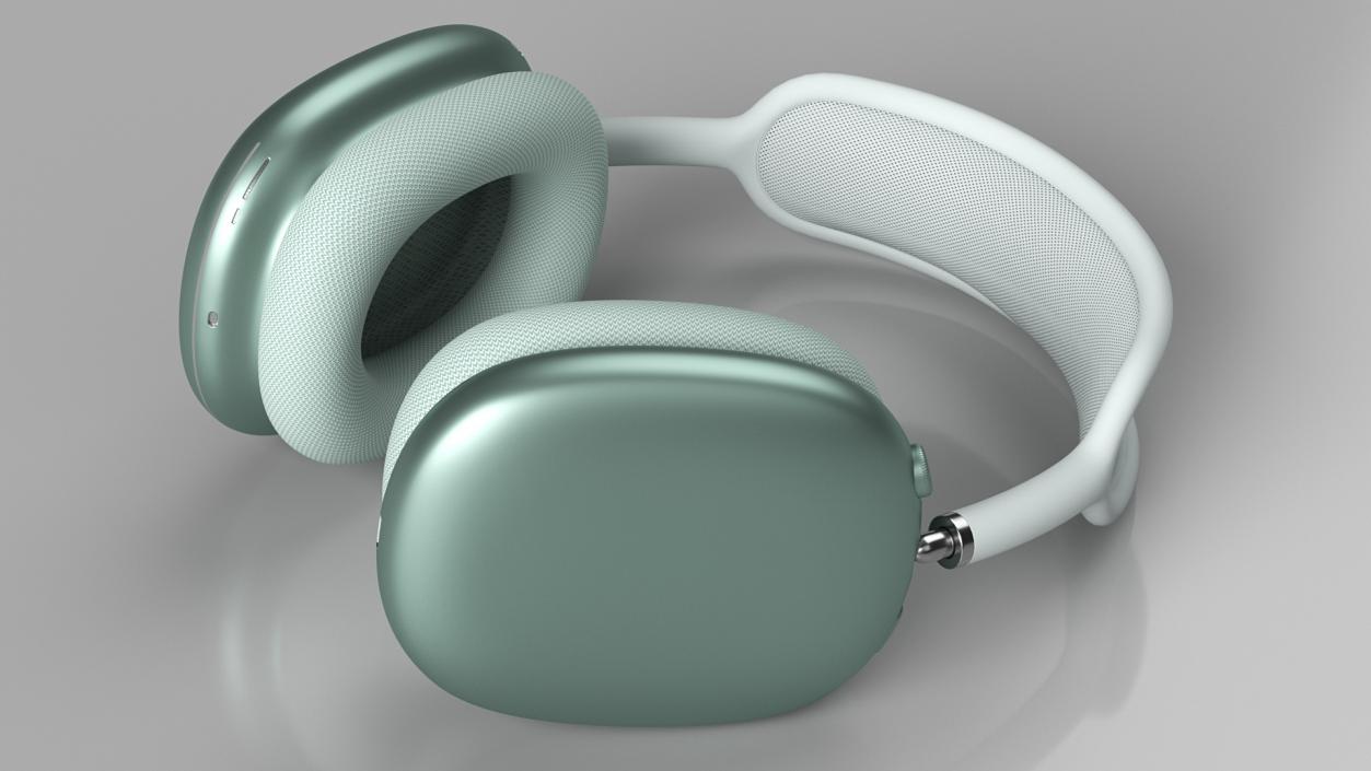 3D AirPods Max Headphones Green model