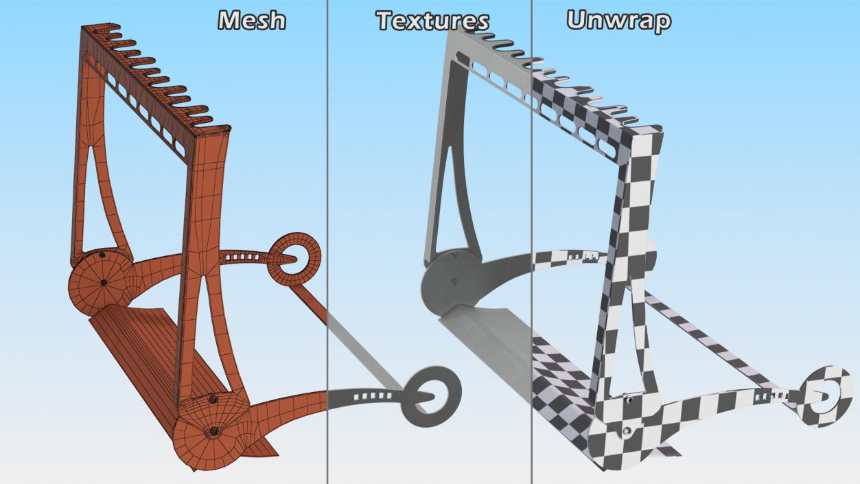 3D model Scooter Parking Rack