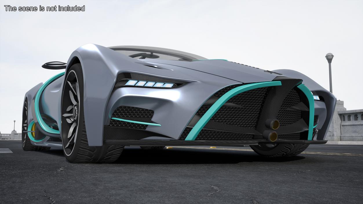 Supercar Hyperion XP-1 3D