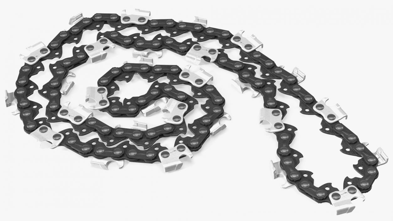 3D Curled Black Chain for Chainsaw