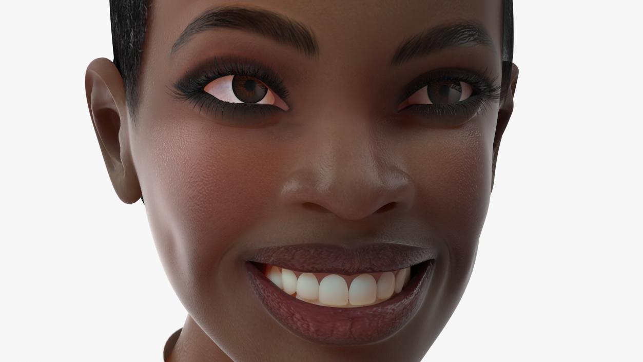 3D model Dark Skin Business Style Woman