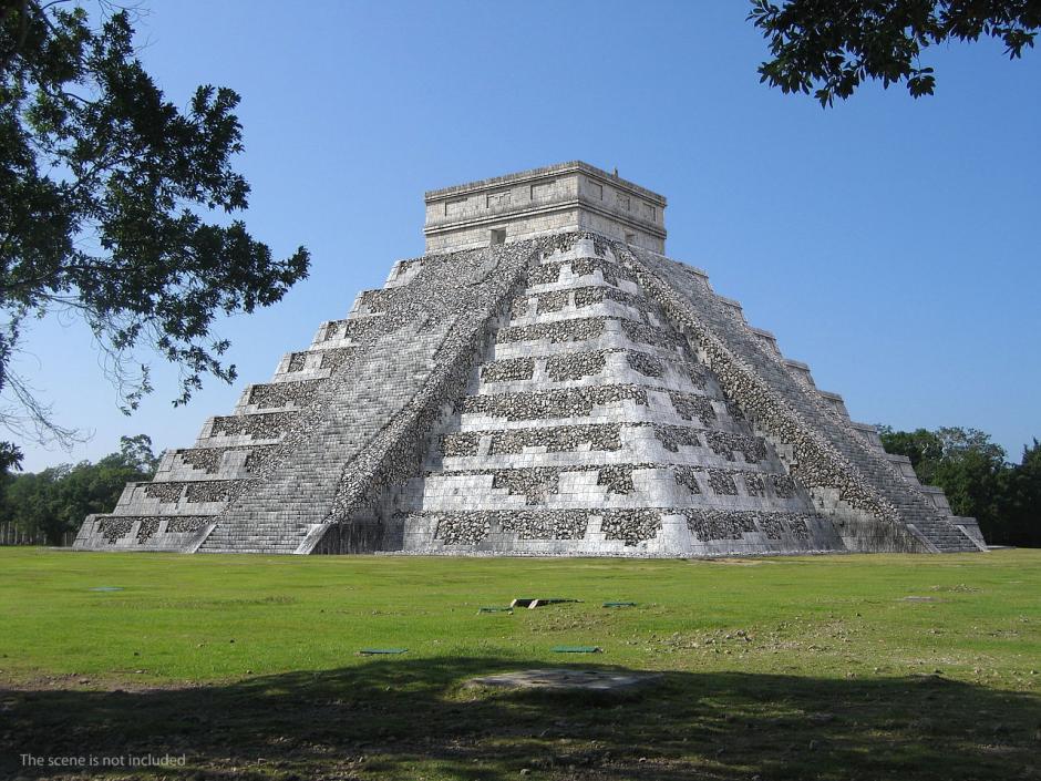 3D Ancient Mayan Pyramid