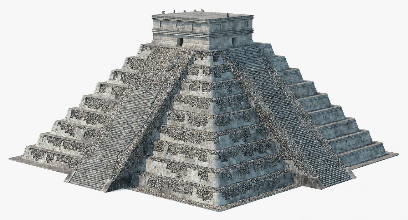 3D Ancient Mayan Pyramid