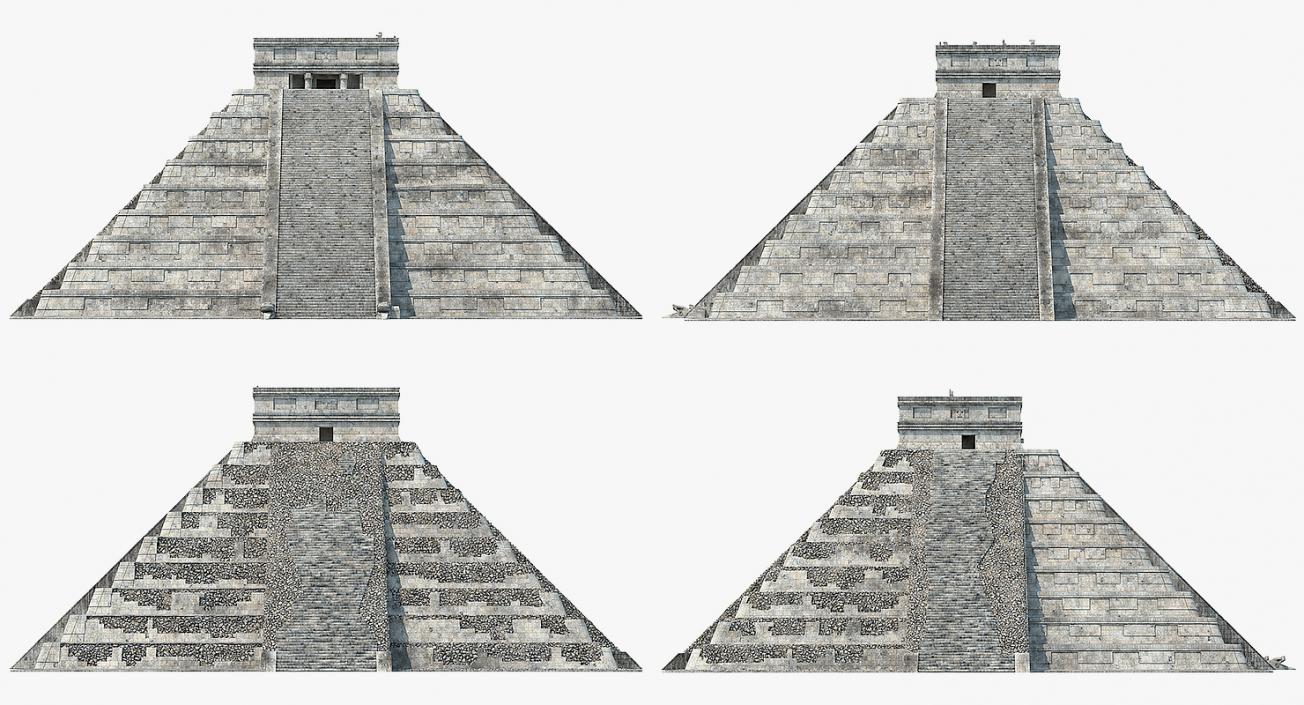 3D Ancient Mayan Pyramid