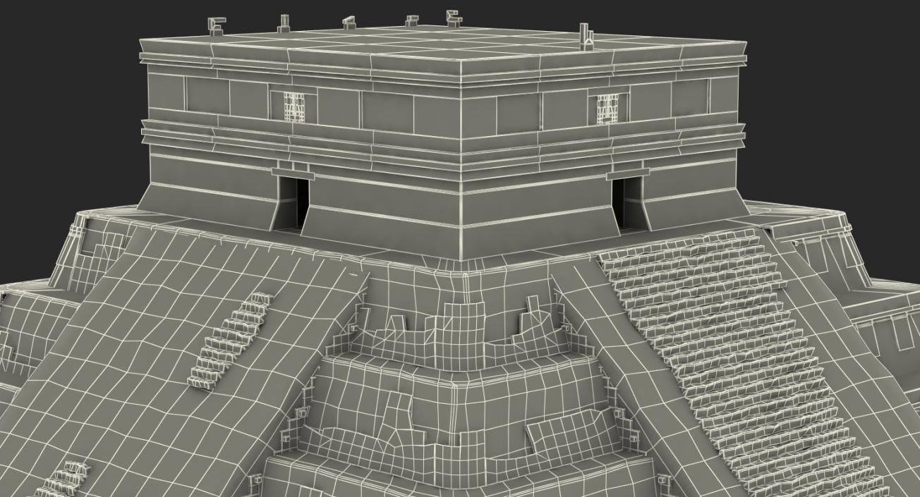 3D Ancient Mayan Pyramid