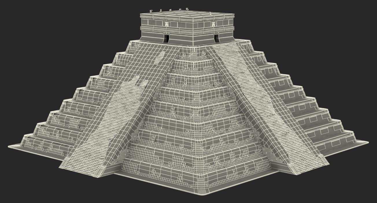 3D Ancient Mayan Pyramid