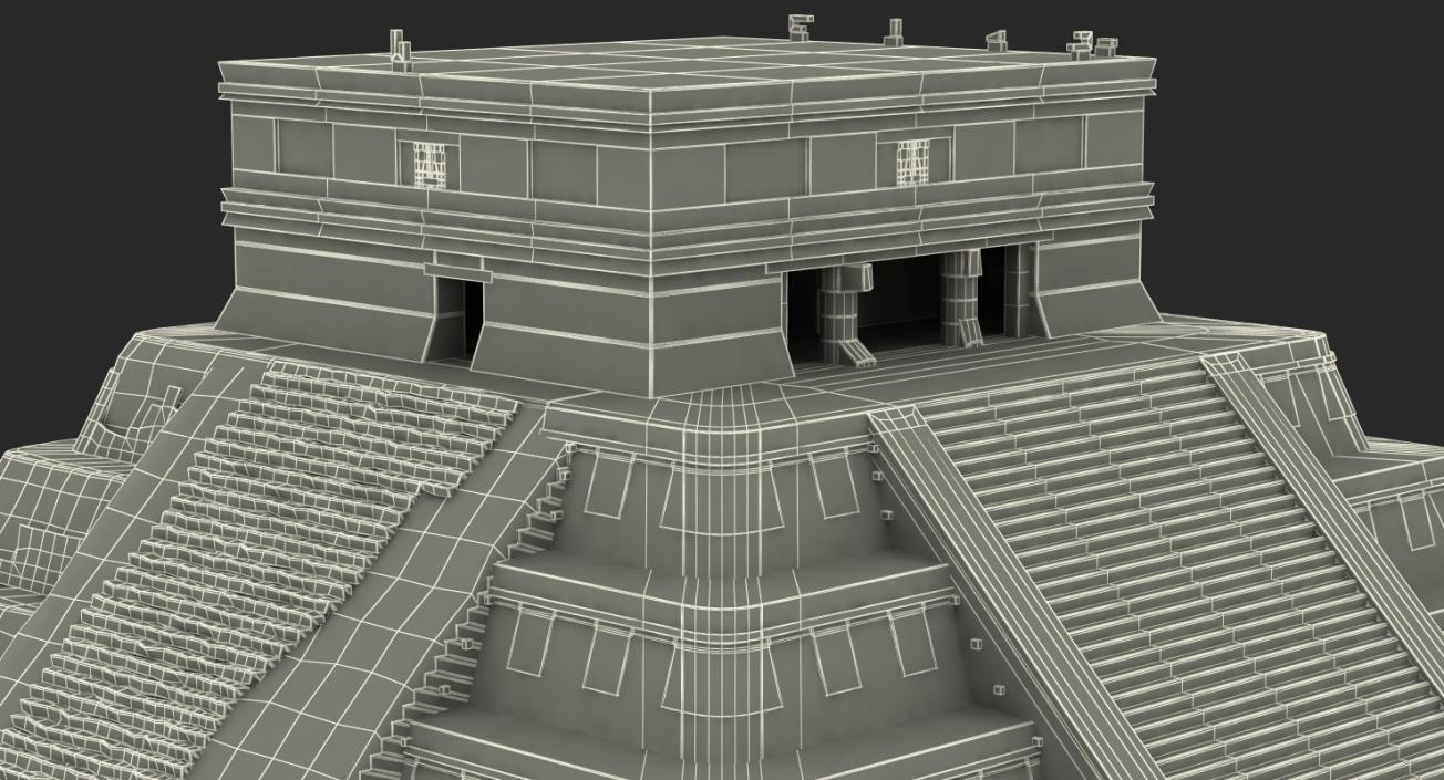 3D Ancient Mayan Pyramid