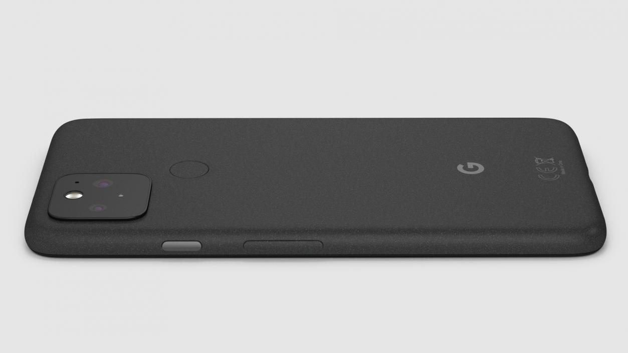 3D 5G Mobile Phone Google Pixel 5 Just Black