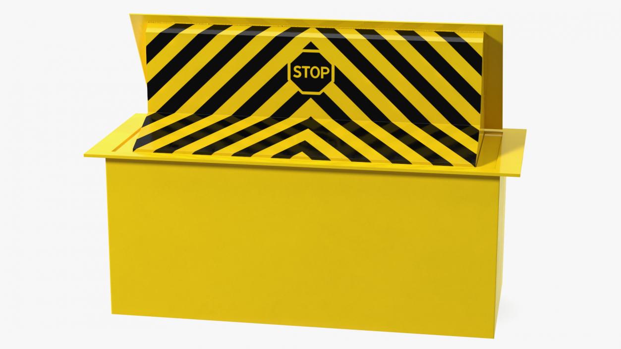 Hydraulic Road Blocker 3D