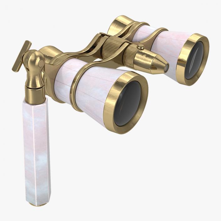 Classic Pearl Opera Glasses 3D