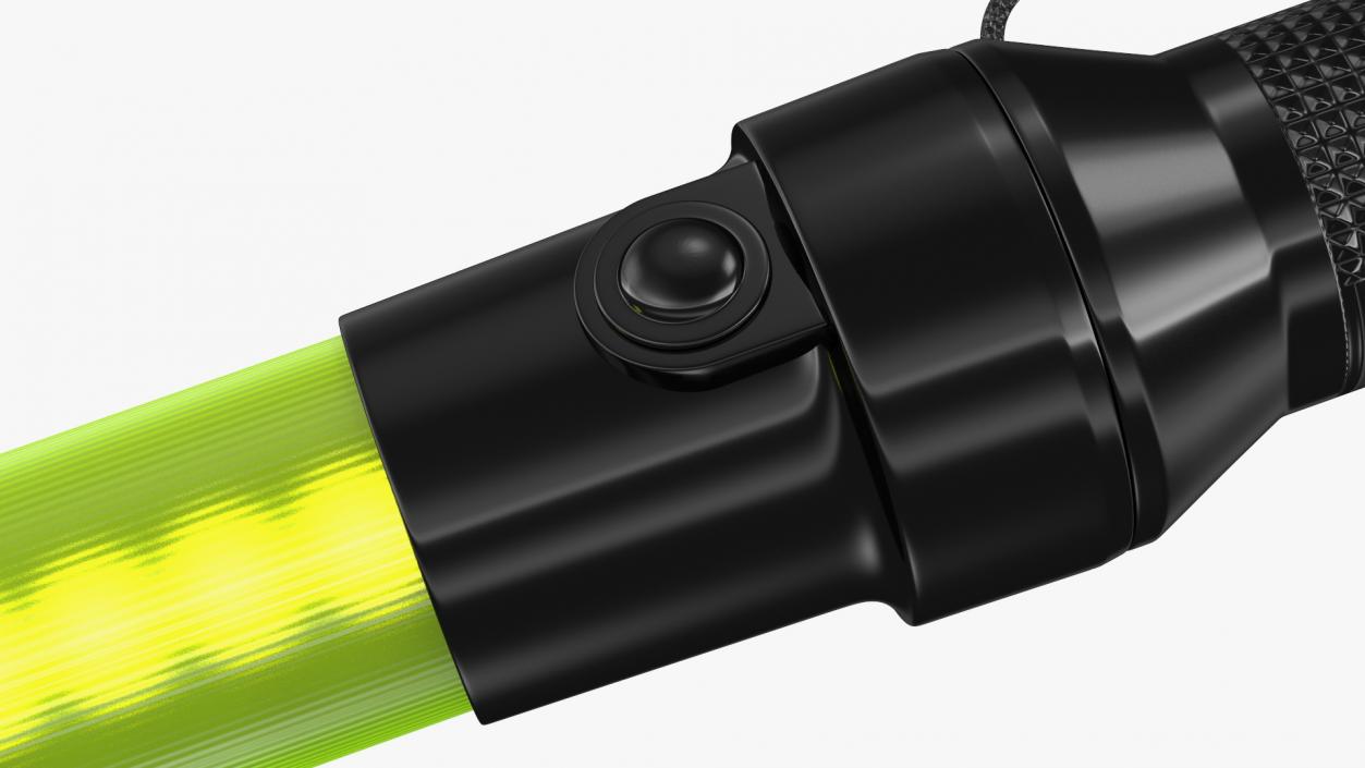 3D LED Traffic Control Baton Green switched On model