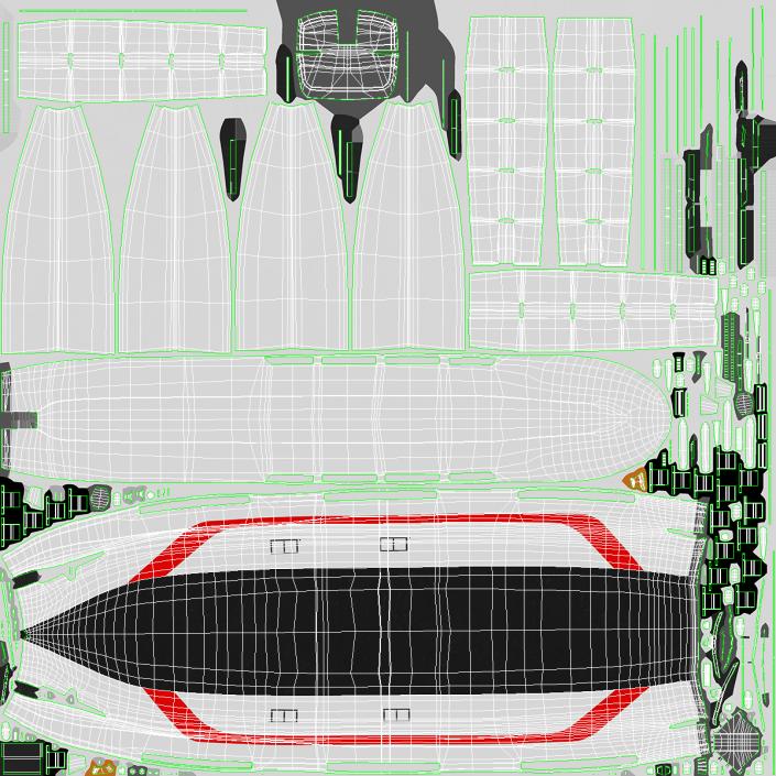 3D Futuristic Ship Sail Powered model