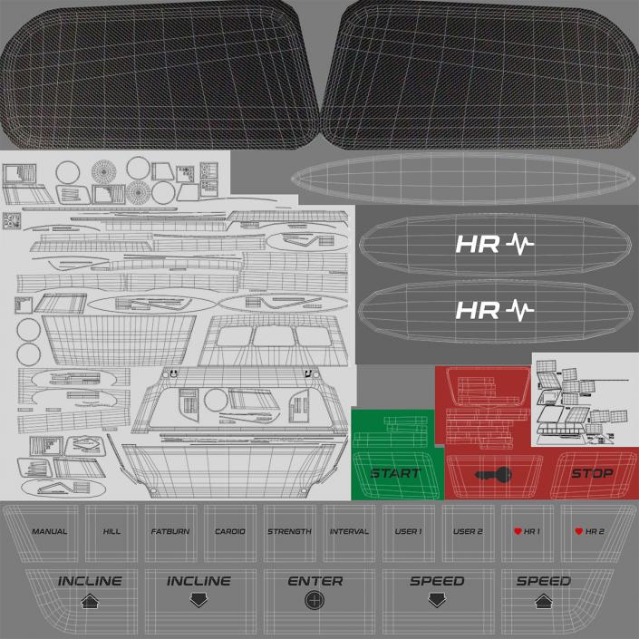 Fitness Treadmill 3D