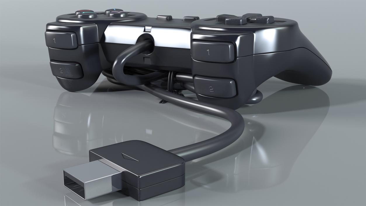 Old Gaming Console Controller 3D model