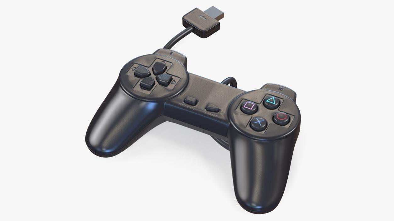 Old Gaming Console Controller 3D model