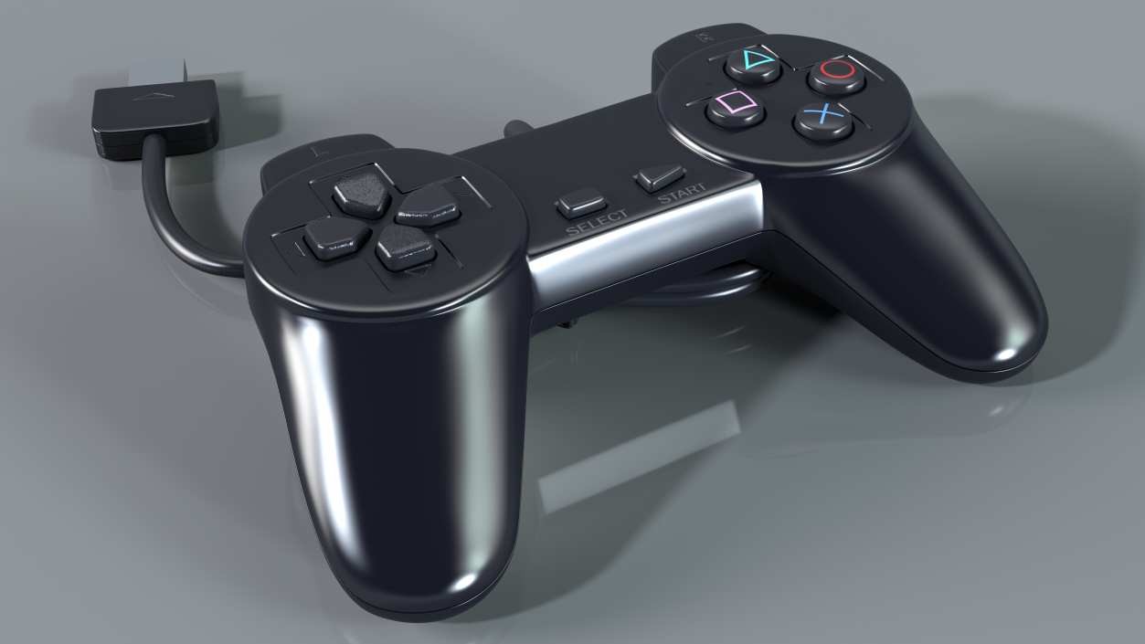 Old Gaming Console Controller 3D model