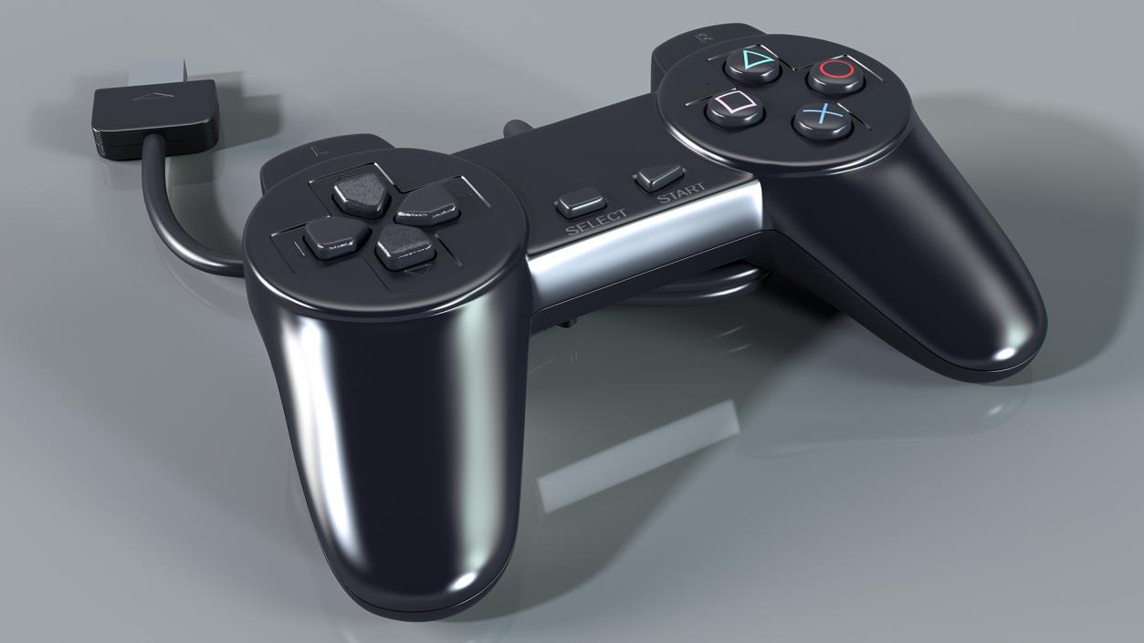 Old Gaming Console Controller 3D model