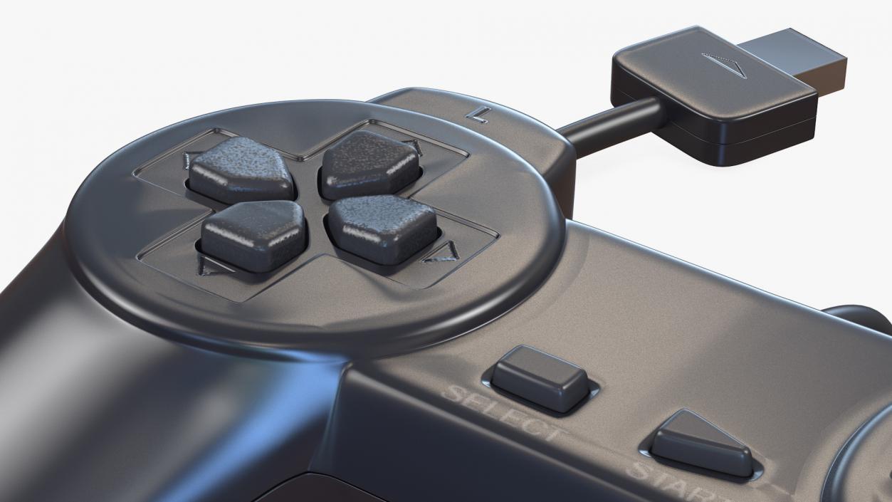 Old Gaming Console Controller 3D model