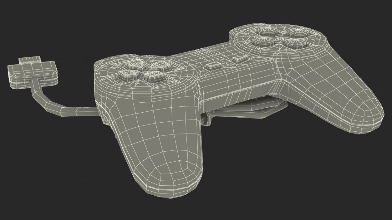 Old Gaming Console Controller 3D model