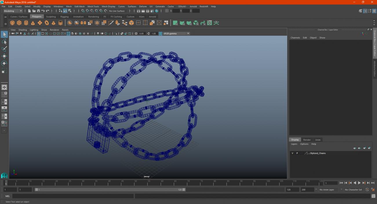 3D model Stylized Chains