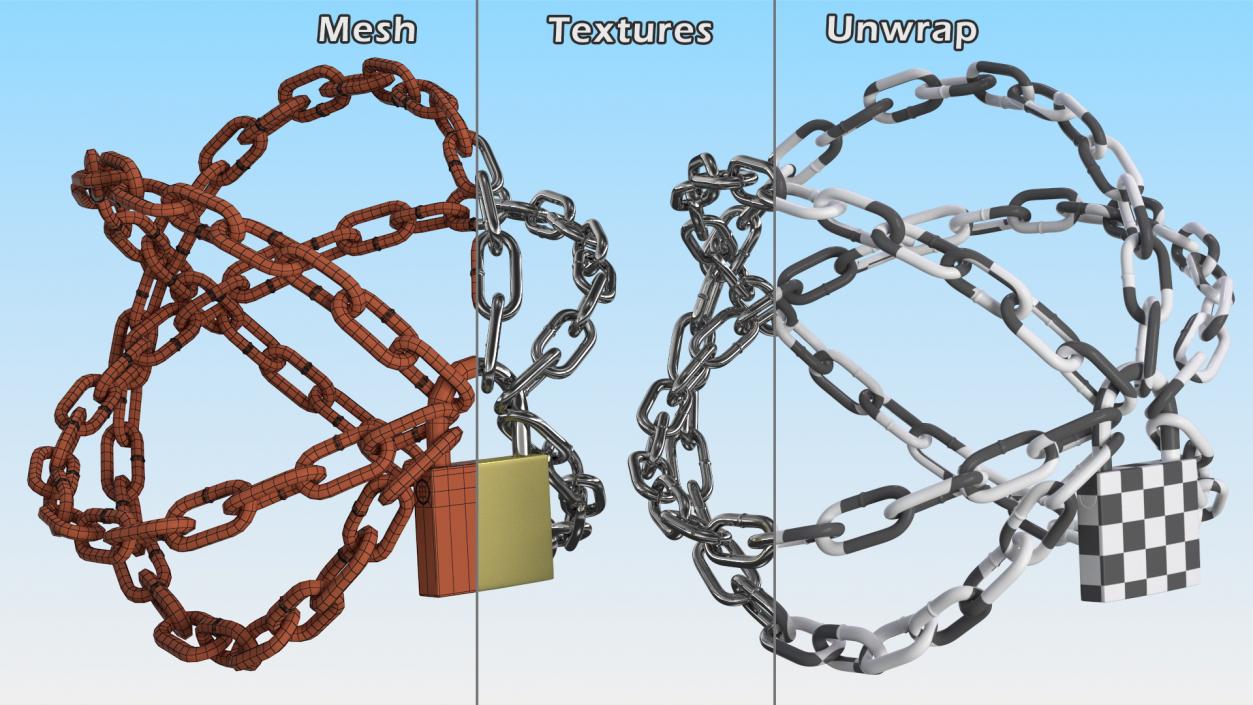 3D model Stylized Chains