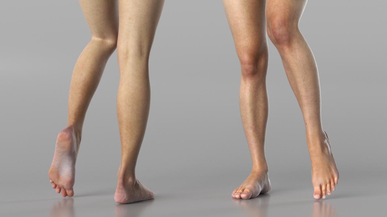 Female Legs and Feet Position 3D model