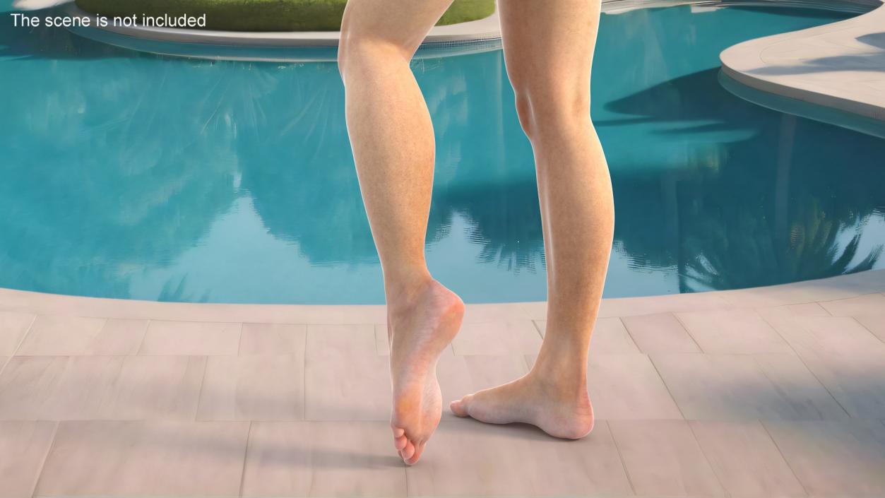 Female Legs and Feet Position 3D model