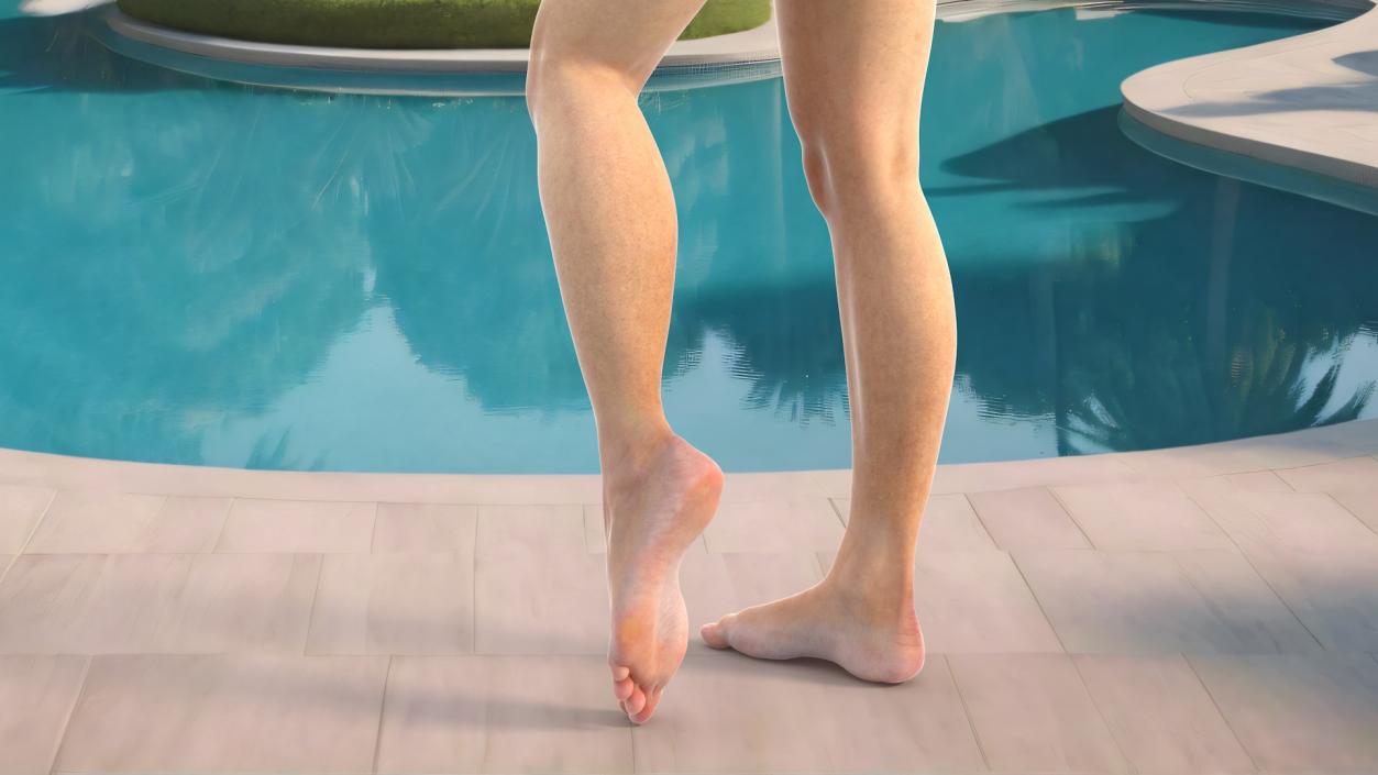 Female Legs and Feet Position 3D model