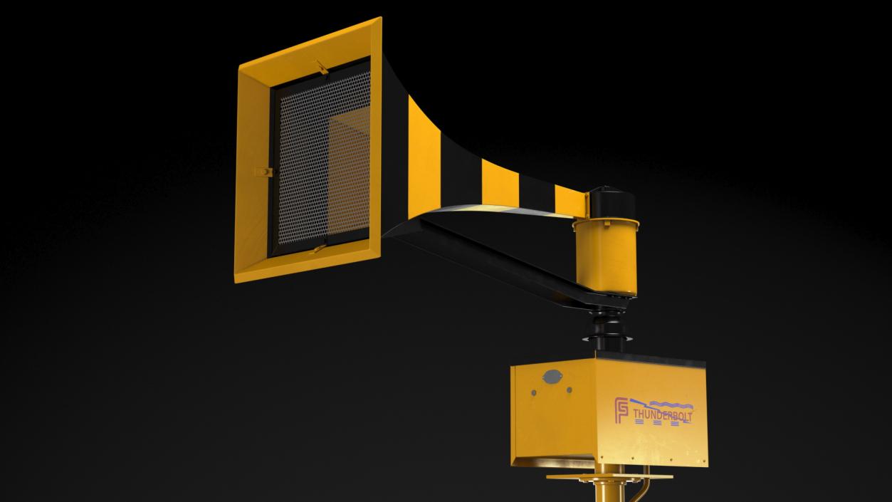 Tornado Siren Black 3D model