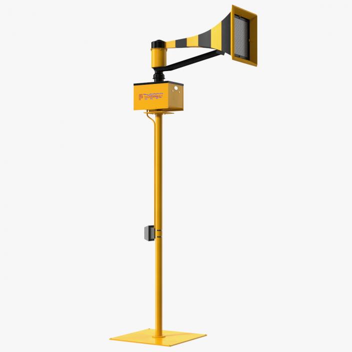 Tornado Siren Black 3D model