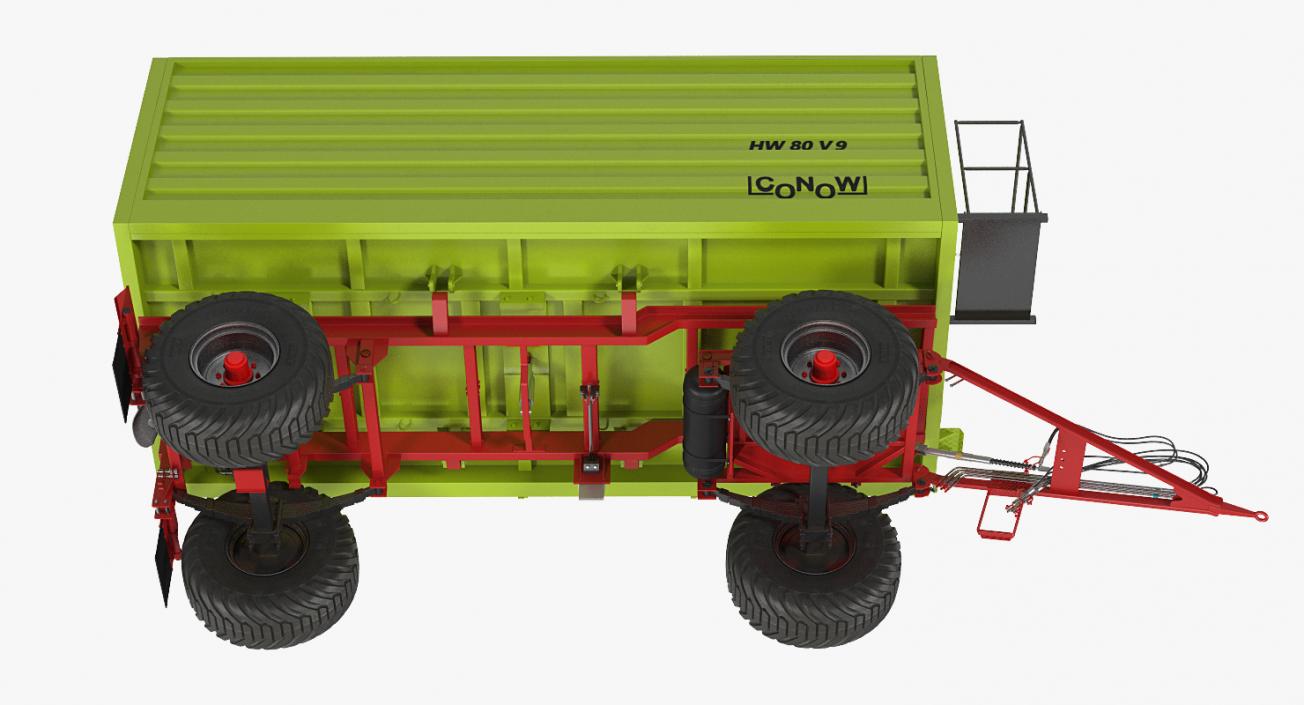 Conow HW-80 v9 Dump Trailer 3D