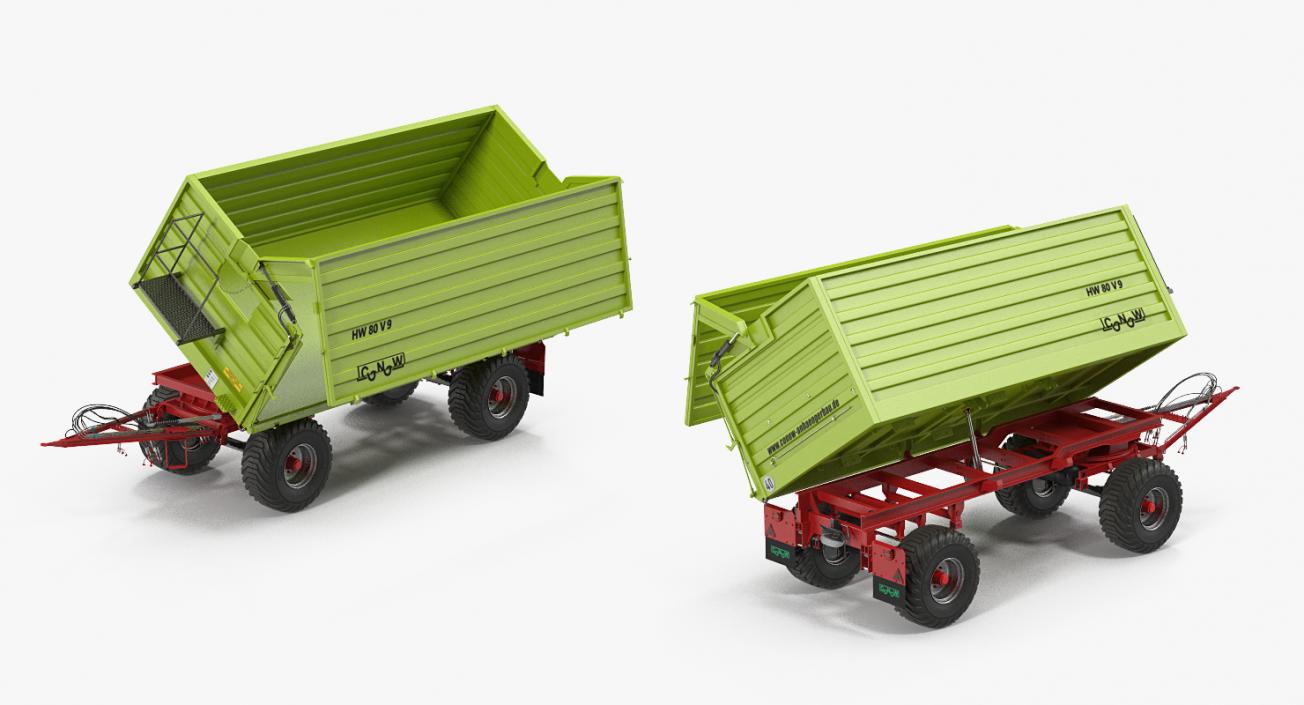 Conow HW-80 v9 Dump Trailer 3D