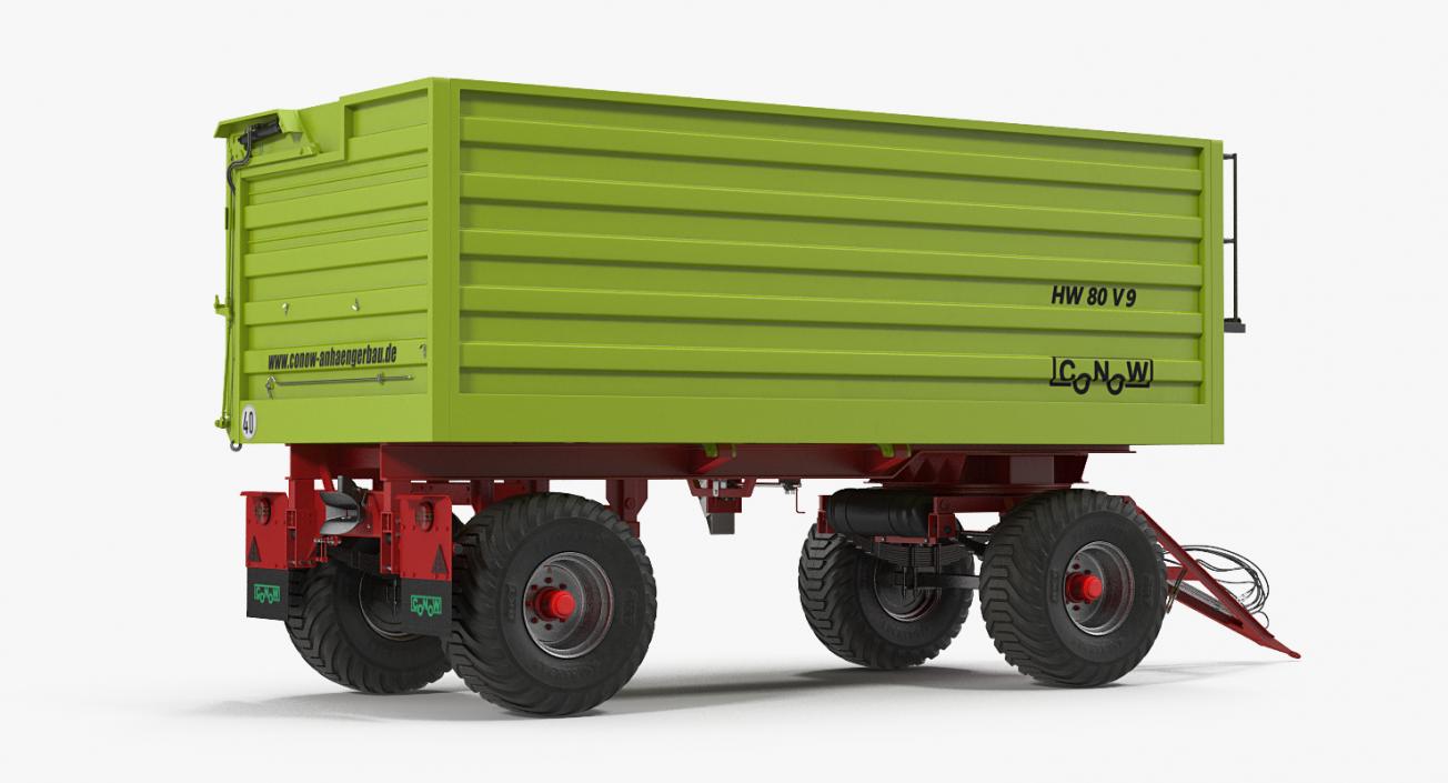 Conow HW-80 v9 Dump Trailer 3D